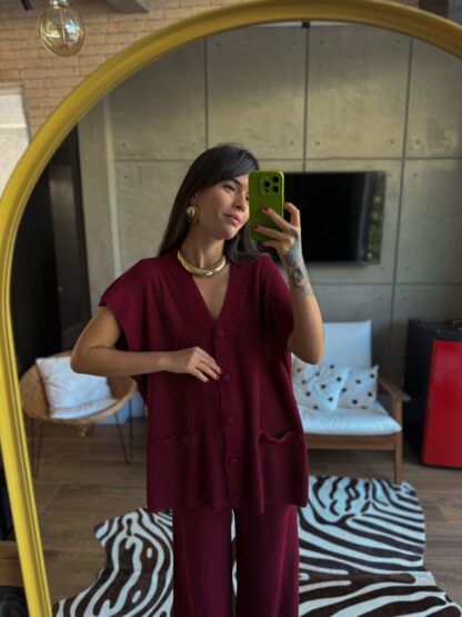 Conjunto CHIQUÉRRIMO SEM ESFORÇO (Marsala)
