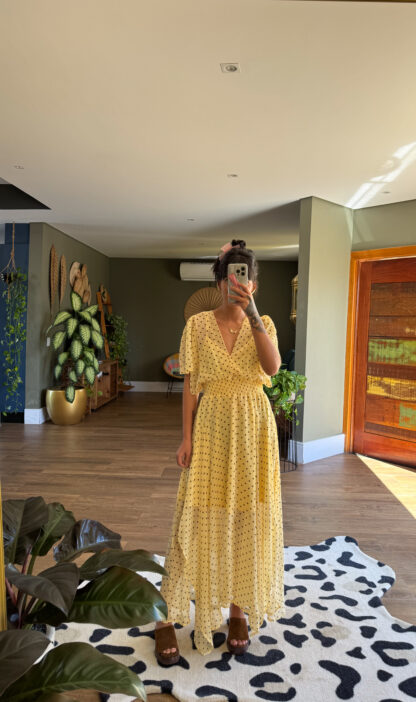 Vestido LIVRE AO SOL✨☀️(poá marrom) - Image 3