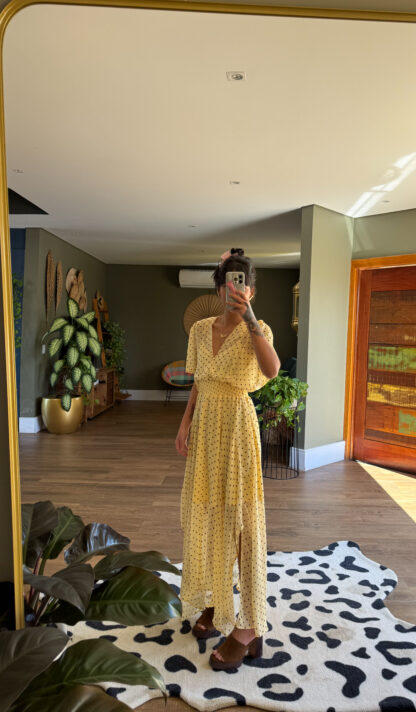 Vestido LIVRE AO SOL✨☀️(poá marrom) - Image 4
