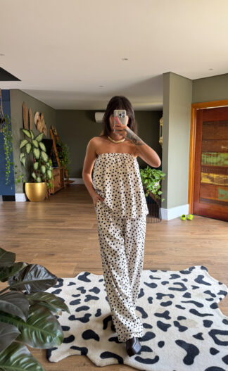 Conjunto Serena Poá(linho +algodão)✨