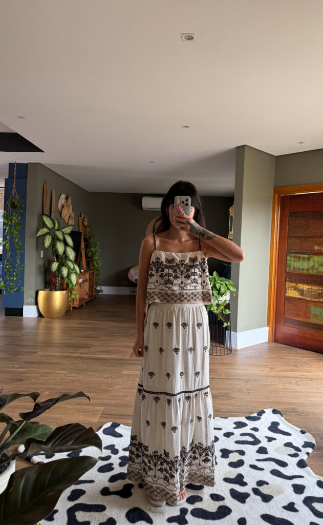 Conjunto Celeste BORDADA✨